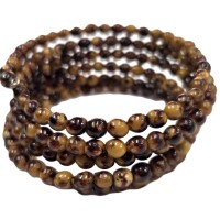 Earth Brown Natural Black Spiral – Mini Acai Bracelet