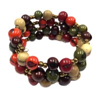 Earth Fusion Spiral – Acai Seed Bracelet