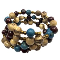 Sky Natural Blend Spiral – Acai Seed Bracelet
