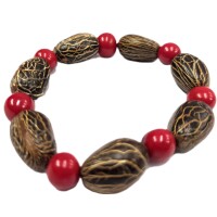 Red Earth Contrast – Acai & Corteza Bracelet