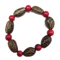 Red Earth Contrast – Acai & Corteza Bracelet