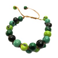 Amazon Green Blend Adjustable – Acai Seed Bracelet