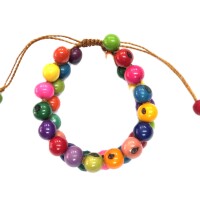 Rainbow Energy Adjustable – Acai Seed Bracelet