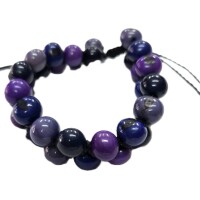 Violet Shades Adjustable – Acai Seed Bracelet
