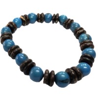 Deep Blue Contrast – Acai & Coconut Bracelet