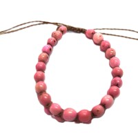 Pink Bloom Adjustable – Acai Seed Bracelet
