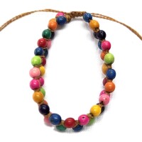 Rainbow Bright Adjustable – Acai Seed Bracelet