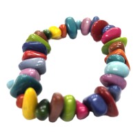 Rainbow Tagua Mix Bracelet