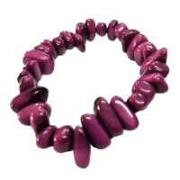 Deep Purple Tagua Flow Bracelet