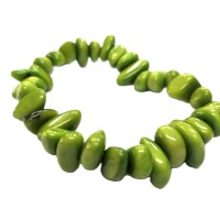 Fresh Light Green Tagua Flow Bracelet