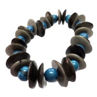 Ocean Blue Harmony – Tagua Bracelet