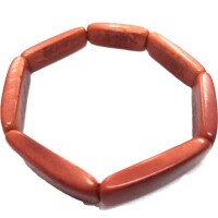 Sunset Orange Link – Tagua Bracelet