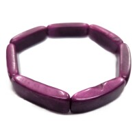 Royal Purple Link – Tagua Bracelet