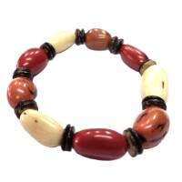 Earth Tone Fusion – Tagua & Coconut Bracelet