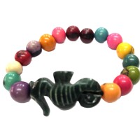 Ocean Spirit Seahorse – Tagua Amulet Bracelet