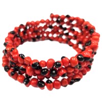 Classic Lucky Huayruro Spiral – Seed Bracelet