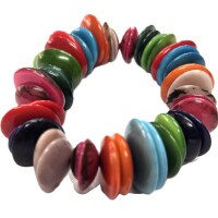 Color Harmony Discs – Tagua Bracelet