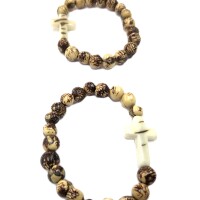 Sacred Faith Cross – Tagua Bracelet