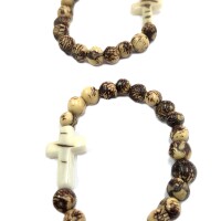 Sacred Faith Cross – Tagua Bracelet
