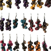 Golden Tropic – Handmade Tagua Earrings