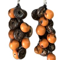 Golden Tropic – Handmade Tagua Earrings
