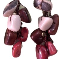 Rainforest Angles – Artisan Tagua Earrings