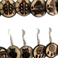 Rainforest Minimal – Artisan Tagua Earrings