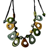 Savanna Glow – Handmade Adjustable Tagua Necklace