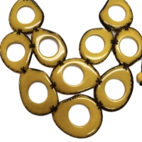 Sunlit Magnolia – Handmade Vegan Ivory Necklace