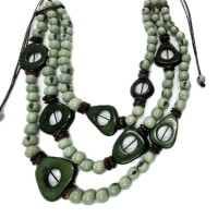 Emerald Canopy – Handmade Eco Tagua Necklace