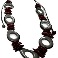 Orchid Ember – Sustainable Tagua Statement Jewelry