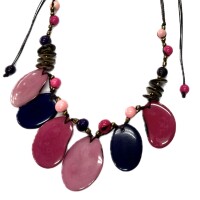 Forest Luminance – Handmade Ecuador Tagua Necklace