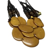 Sandstone Glow – Elegant Vegetable Ivory Jewelry