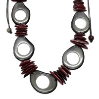 Amber Laurel – Artisan Adjustable Tagua Necklace