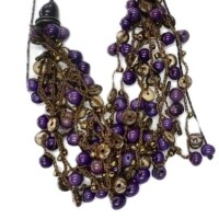 Rainforest Glow – Elegant Vegan Ivory Necklace