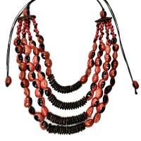 Coral Bloom – Elegant Sustainable Tagua Necklace