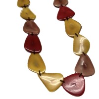 Golden Rainforest – Artisan Vegan Ivory Necklace