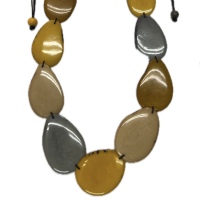 Golden Meadowlight – Handmade Eco Tagua Necklace