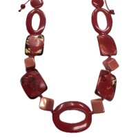 Coral Radiance – Sustainable Artisan Tagua Necklace