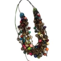 Sunset Pearl Fern – Elegant Tagua Jewelry