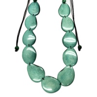 Aurora Meadow Pearl – Elegant Handmade Tagua Necklace