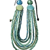 Amber Ivory Canopy – Artisan Adjustable Tagua Necklace